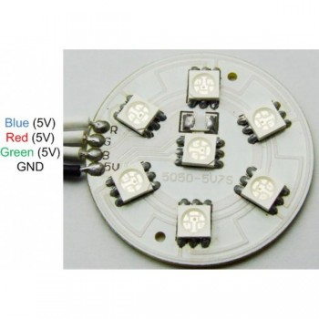 Light Disc with 7 SMD RGB LED