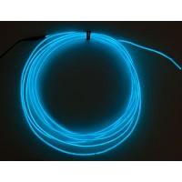 High Brightness Blue Electroluminescent (EL) Wire - 2.5 meters