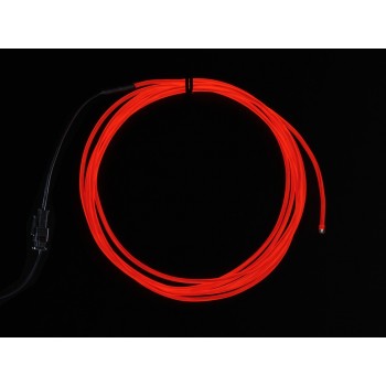 High Brightness Red Electroluminescent (EL) Wire - 2.5 meters - High brightness, long life